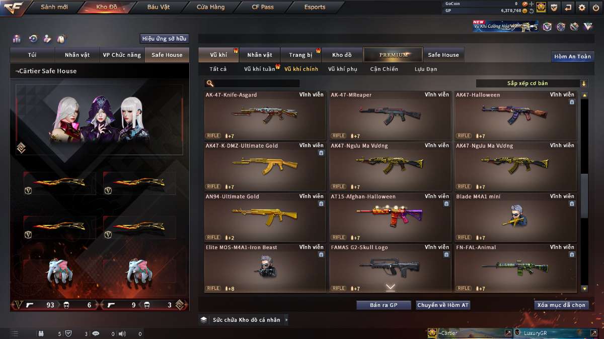 shop acc cf uy tin gia re